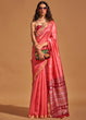 Load image into Gallery viewer, Rose Pink Elegant Banarasi Blended Silk Saree with Intricate Timeless Design – Ideal for Grand Occasions ClothsVilla