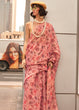 Load image into Gallery viewer, Rose Pink Exquisite Blended Tissue Silk Saree with Blouse Piece ClothsVilla