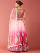 Load image into Gallery viewer, Rose Tone Shadding Net Sequinse Work Semi-Stitched Lehenga &amp; Unstitched Blouse, Dupatta Clothsvilla