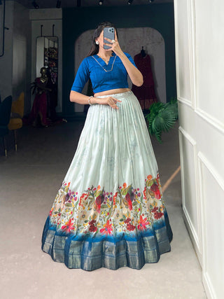 Royal Blue Elegant Co-ord Set Lehenga – Where Comfort Meets Elegance