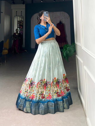 Royal Blue Elegant Co-ord Set Lehenga – Where Comfort Meets Elegance