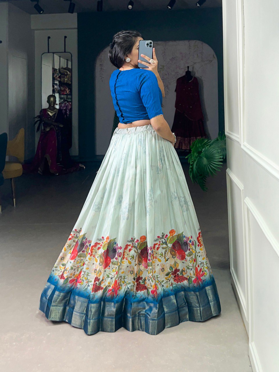 Royal Blue Elegant Co-ord Set Lehenga – Where Comfort Meets Elegance