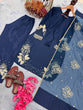 Load image into Gallery viewer, Royal Blue Elegant Embroidered Crepe Palazzo Set with Dupatta ClothsVilla