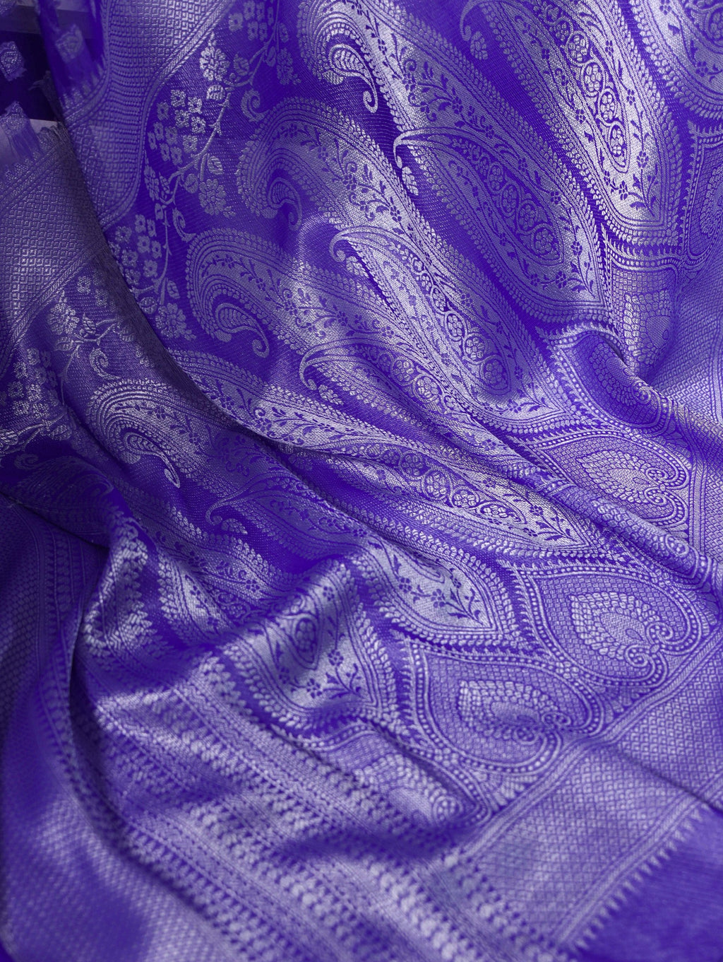 Royal Blue Elegant Nylon Georgette Saree with Zari Weaving & Viscose Border ClothsVilla