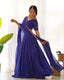 Royal Blue Exquisite Designer Lehenga Choli in Pure Fox Georgette Laheriya Print, Ready-to-Wear ClothsVilla