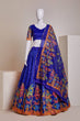 Load image into Gallery viewer, Royal Blue Luxury Heavy Silk Lehenga Set with Embroidery, Sequins &amp; Printed Detailing ClothsVilla