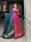 Royal Pink Elegant Gaji Silk Lehenga Set with Digital Print and Tassels – Perfect for Every Occasion