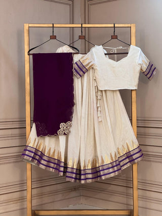 Royal Zari Temple Weave Lehenga Set Clothsvilla