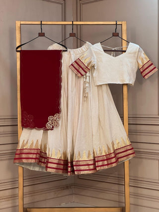 Royal Zari Temple Weave Lehenga Set Clothsvilla