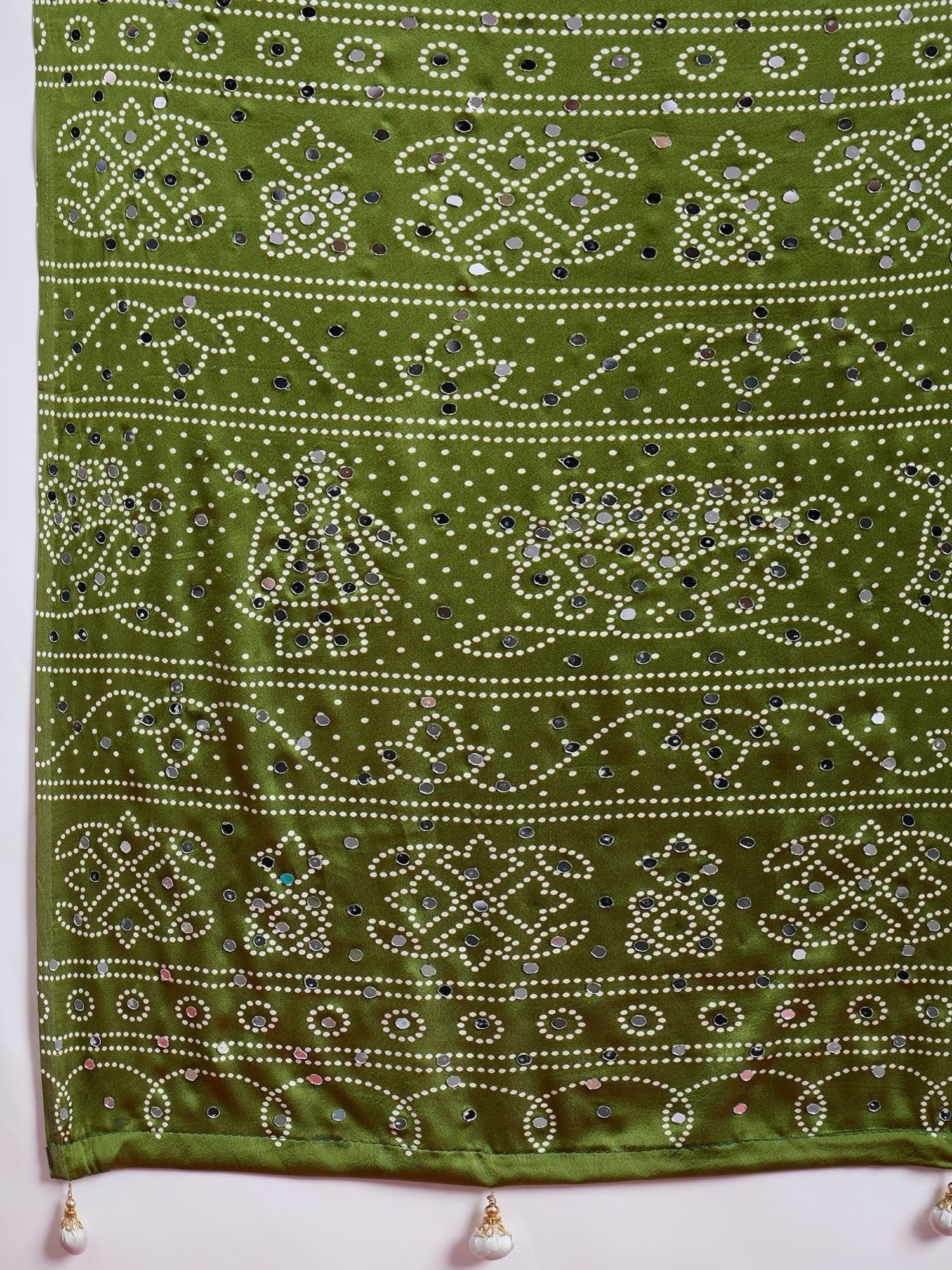 Ruhika Mirror Work Semi Modal Saree for Wedding & Party Wear ClothsVilla