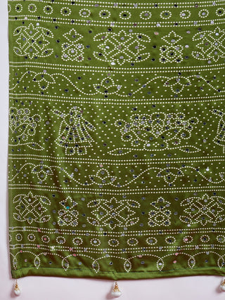 Ruhika Mirror Work Semi Modal Saree for Wedding & Party Wear ClothsVilla