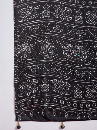 Ruhika Mirror Work Semi Modal Saree for Wedding & Party Wear ClothsVilla