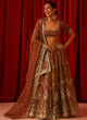 Load image into Gallery viewer, Rust Orange Fandy Silk Lehenga Choli ClothsVilla
