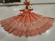 Load image into Gallery viewer, Rust Orange Royal Silk Bridal Lehenga ClothsVilla