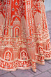 Load image into Gallery viewer, Rust Orange Royal Silk Bridal Lehenga ClothsVilla
