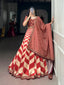 Rust Premium Silk Lehenga Choli Set ClothsVilla