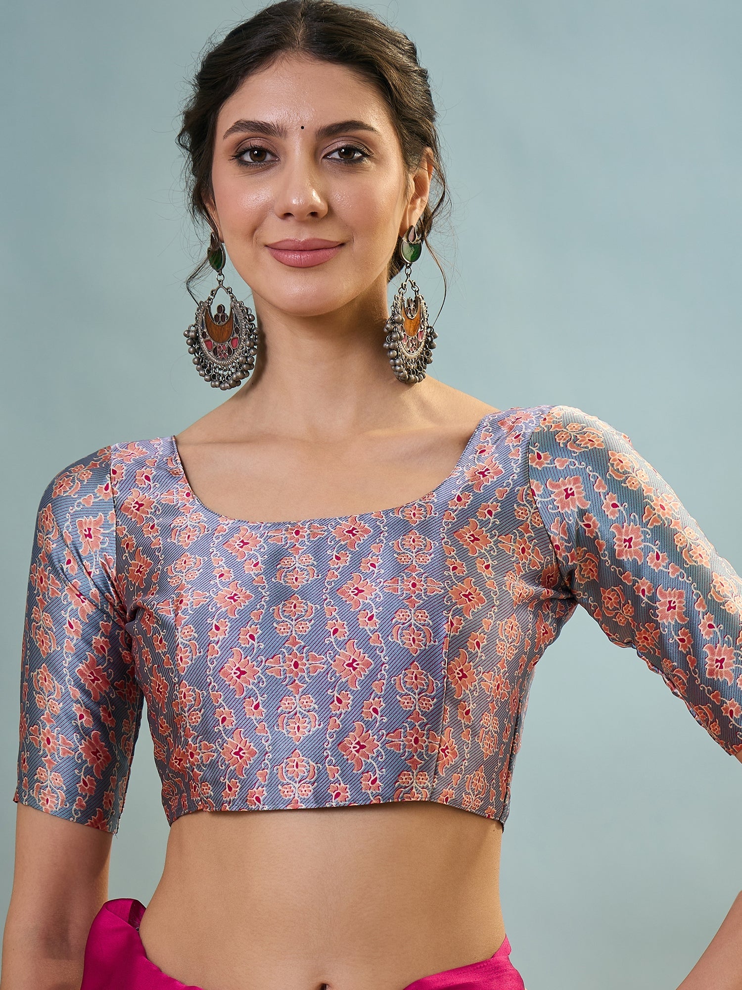 Saanvika Premium Semi Modal Saree for Festive Wear ClothsVilla