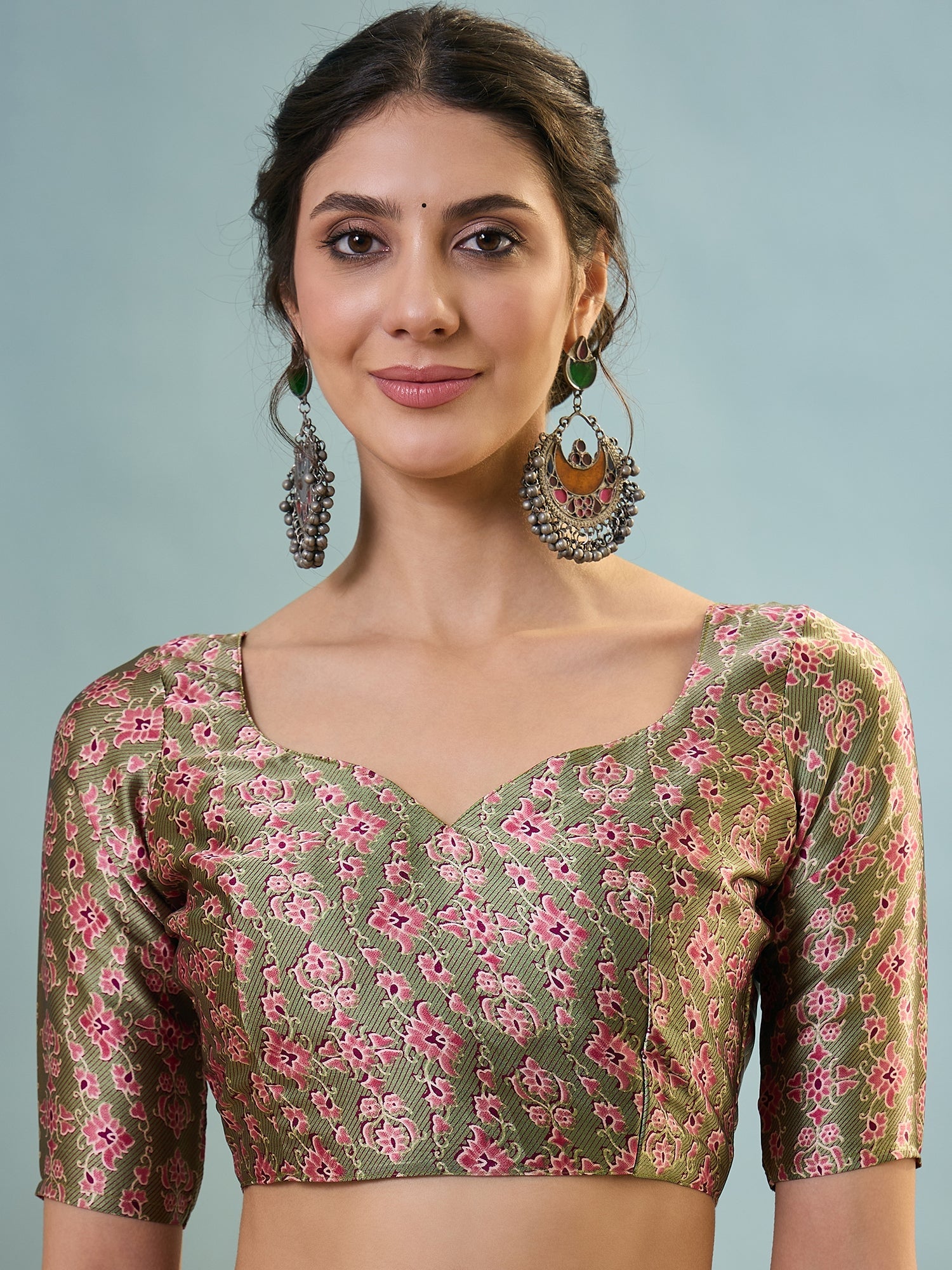 Saanvika Premium Semi Modal Saree for Festive Wear ClothsVilla