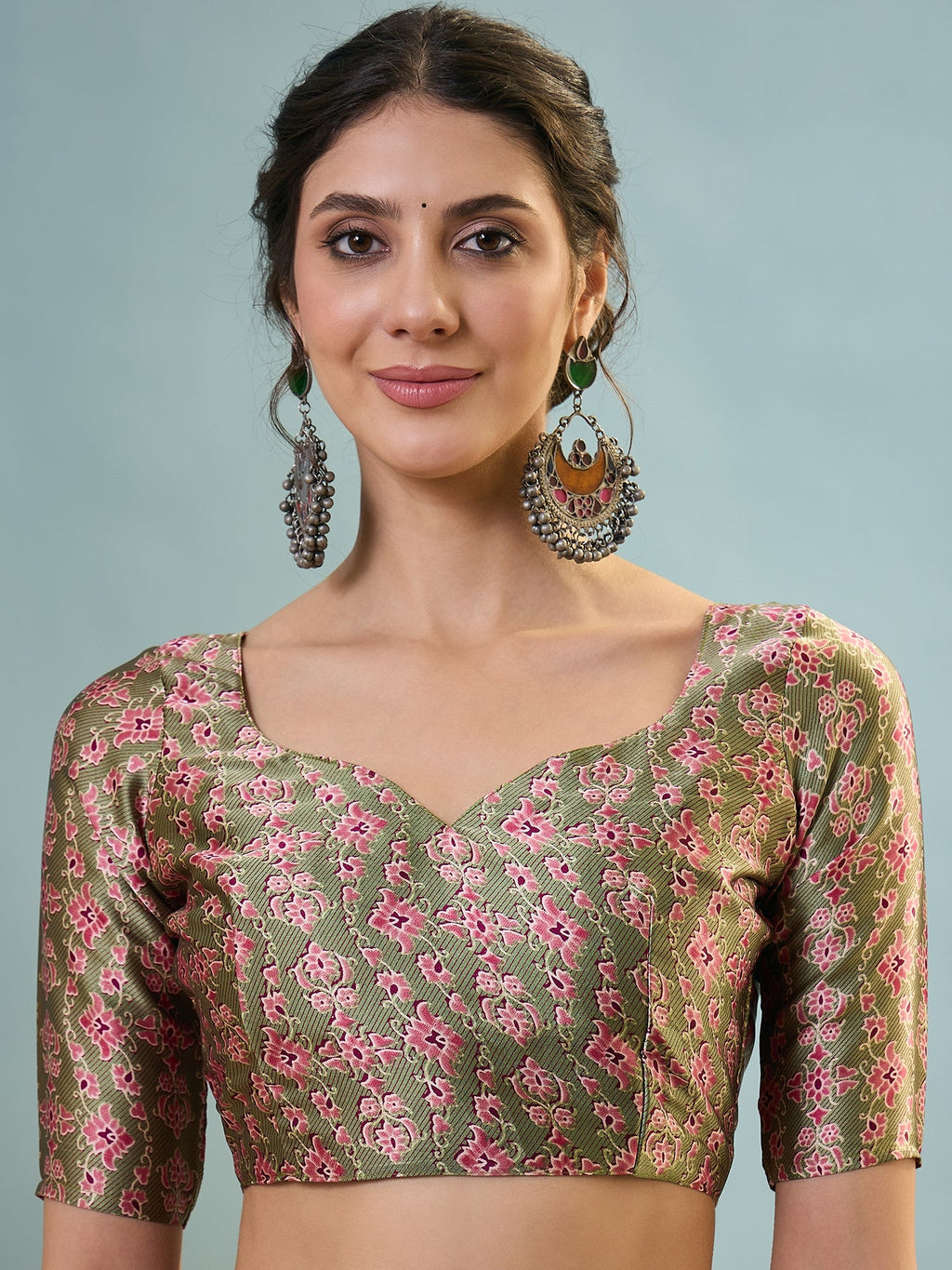 Saanvika Premium Semi Modal Saree for Festive Wear ClothsVilla