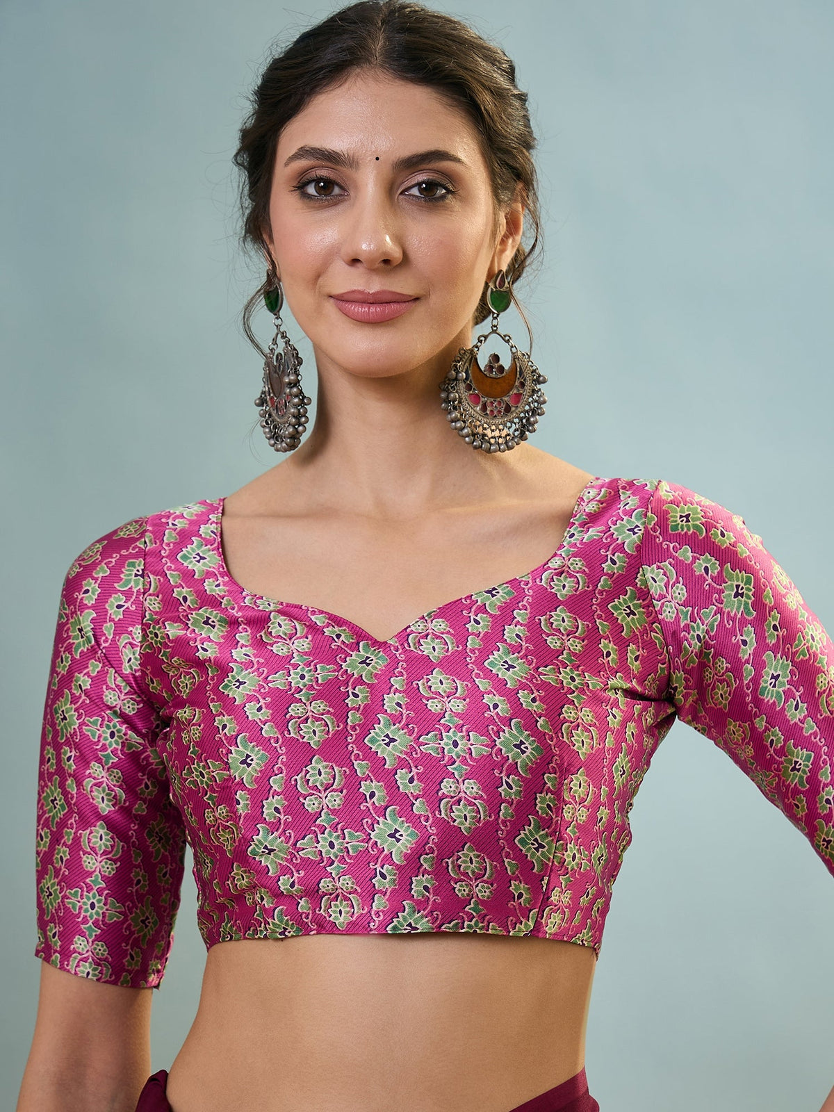 Saanvika Premium Semi Modal Saree for Festive Wear ClothsVilla