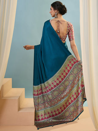 Saanvika Premium Semi Modal Saree for Festive Wear ClothsVilla