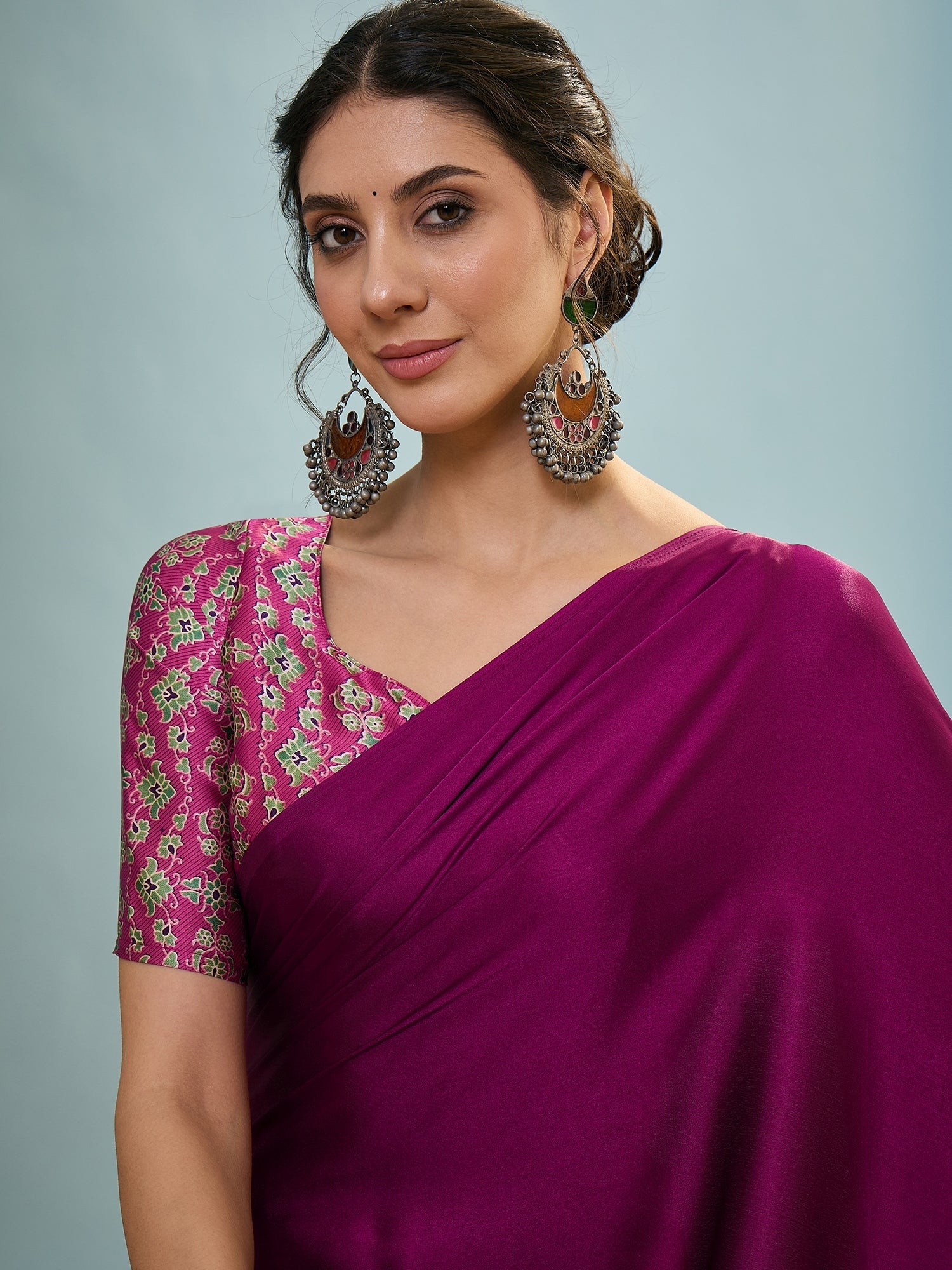 Saanvika Premium Semi Modal Saree for Festive Wear ClothsVilla