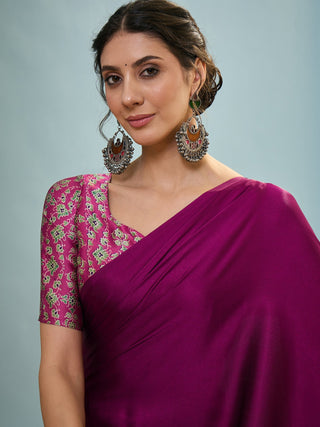 Saanvika Premium Semi Modal Saree for Festive Wear ClothsVilla