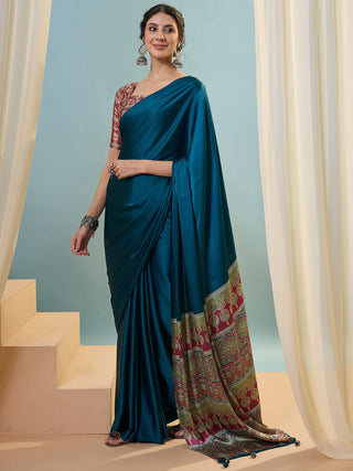 Saanvika Premium Semi Modal Saree for Festive Wear ClothsVilla