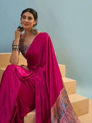 Saanvika Premium Semi Modal Saree for Festive Wear ClothsVilla