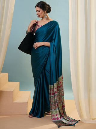 Saanvika Premium Semi Modal Saree for Festive Wear ClothsVilla