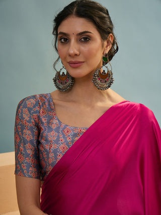 Saanvika Premium Semi Modal Saree for Festive Wear ClothsVilla