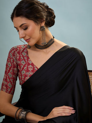 Saanvika Premium Semi Modal Saree for Festive Wear ClothsVilla