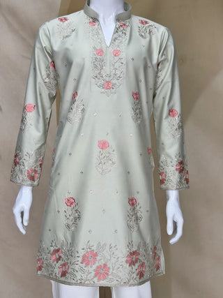 Sage Coach Silk Kurta Pant Set ClothsVilla
