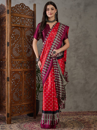 Samyra Lightweight Semi Modal Saree for Festive Occasions ClothsVilla