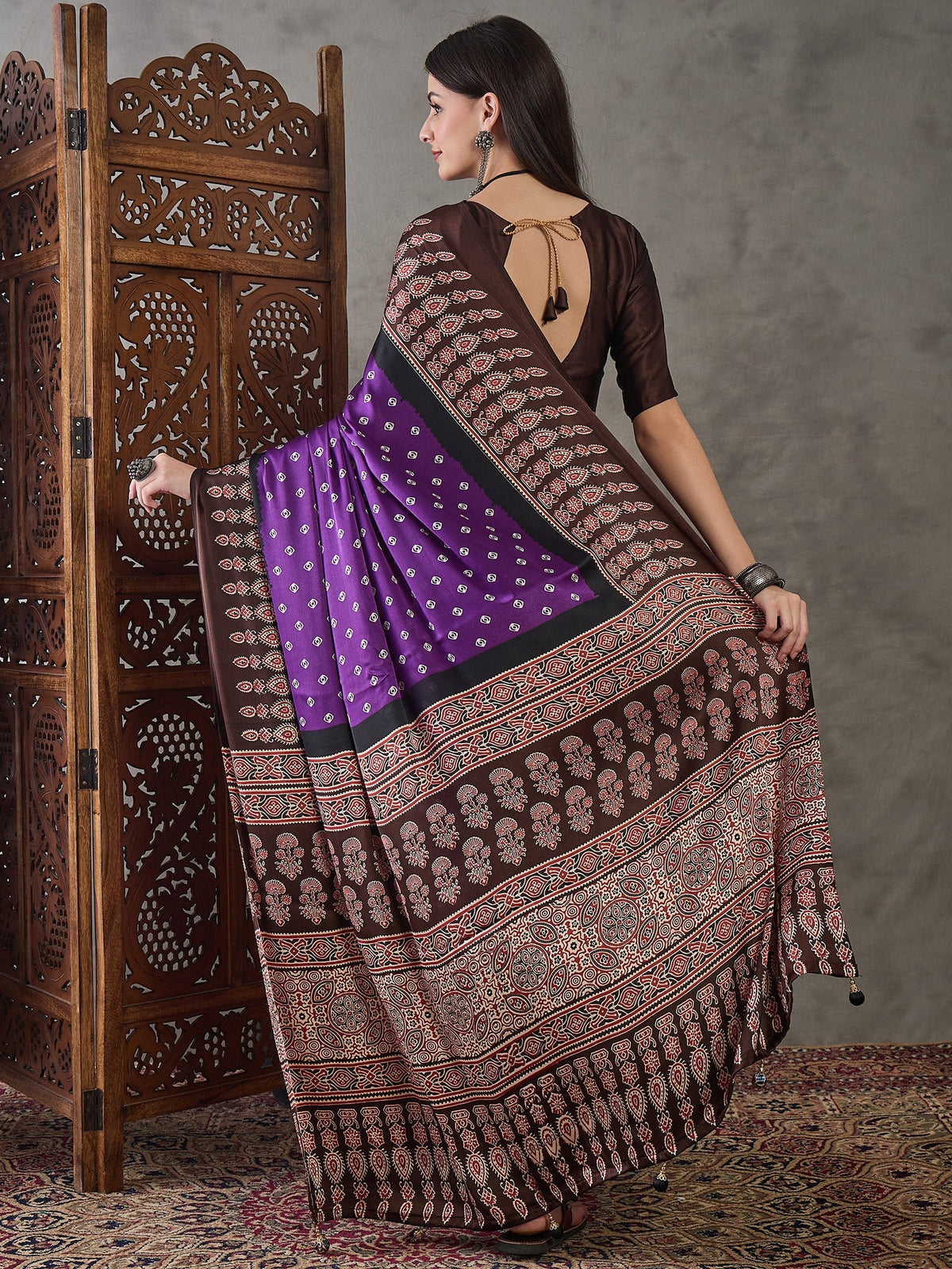 Samyra Lightweight Semi Modal Saree for Festive Occasions ClothsVilla