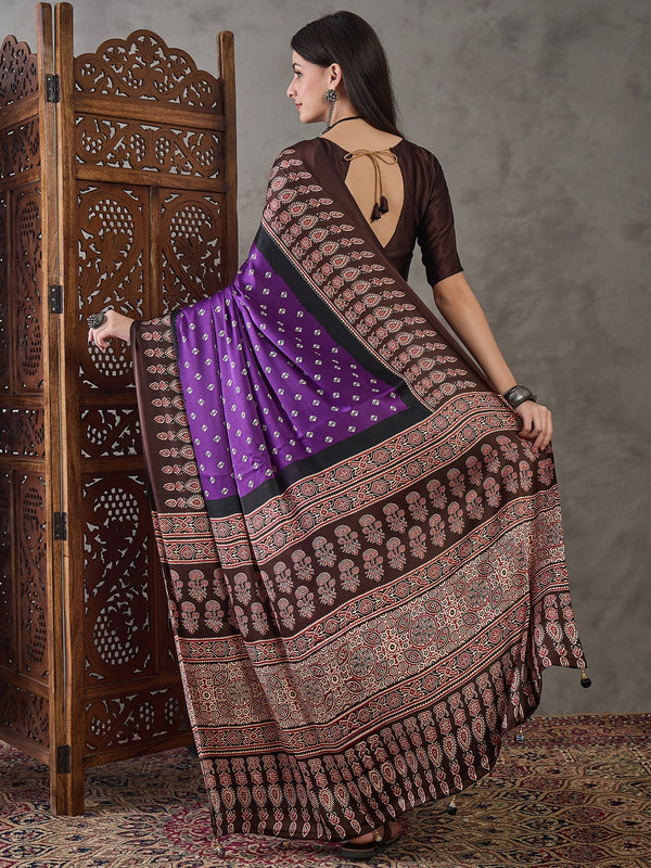 Samyra Lightweight Semi Modal Saree for Festive Occasions ClothsVilla