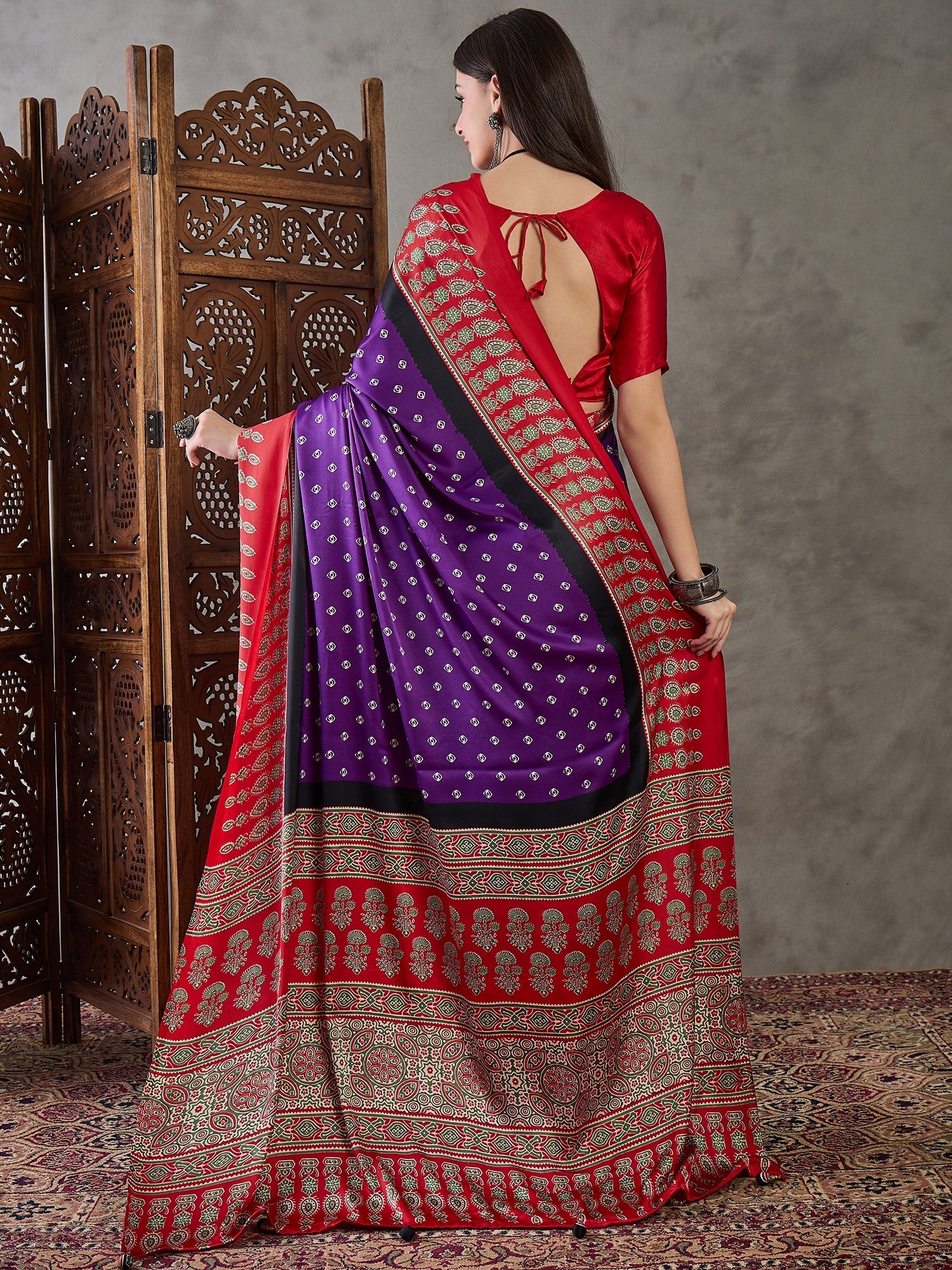 Samyra Lightweight Semi Modal Saree for Festive Occasions ClothsVilla