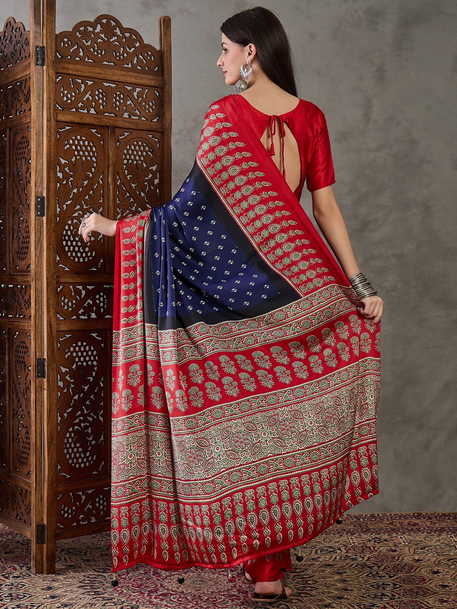Samyra Lightweight Semi Modal Saree for Festive Occasions ClothsVilla
