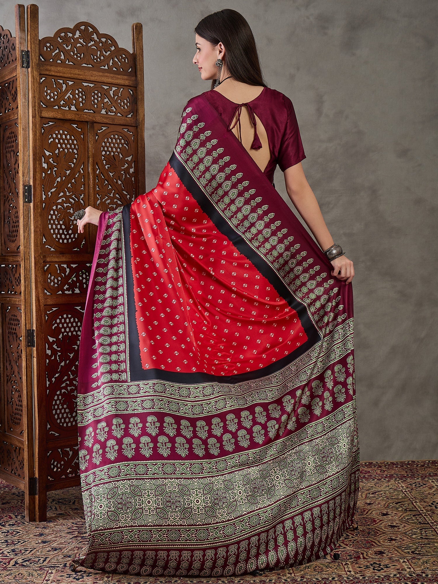 Samyra Lightweight Semi Modal Saree for Festive Occasions ClothsVilla