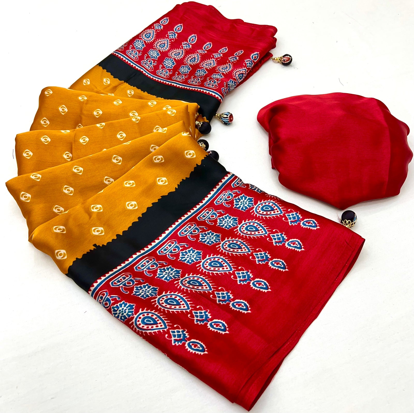 Samyra Lightweight Semi Modal Saree for Festive Occasions ClothsVilla