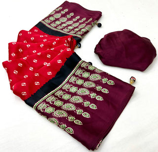 Samyra Lightweight Semi Modal Saree for Festive Occasions ClothsVilla