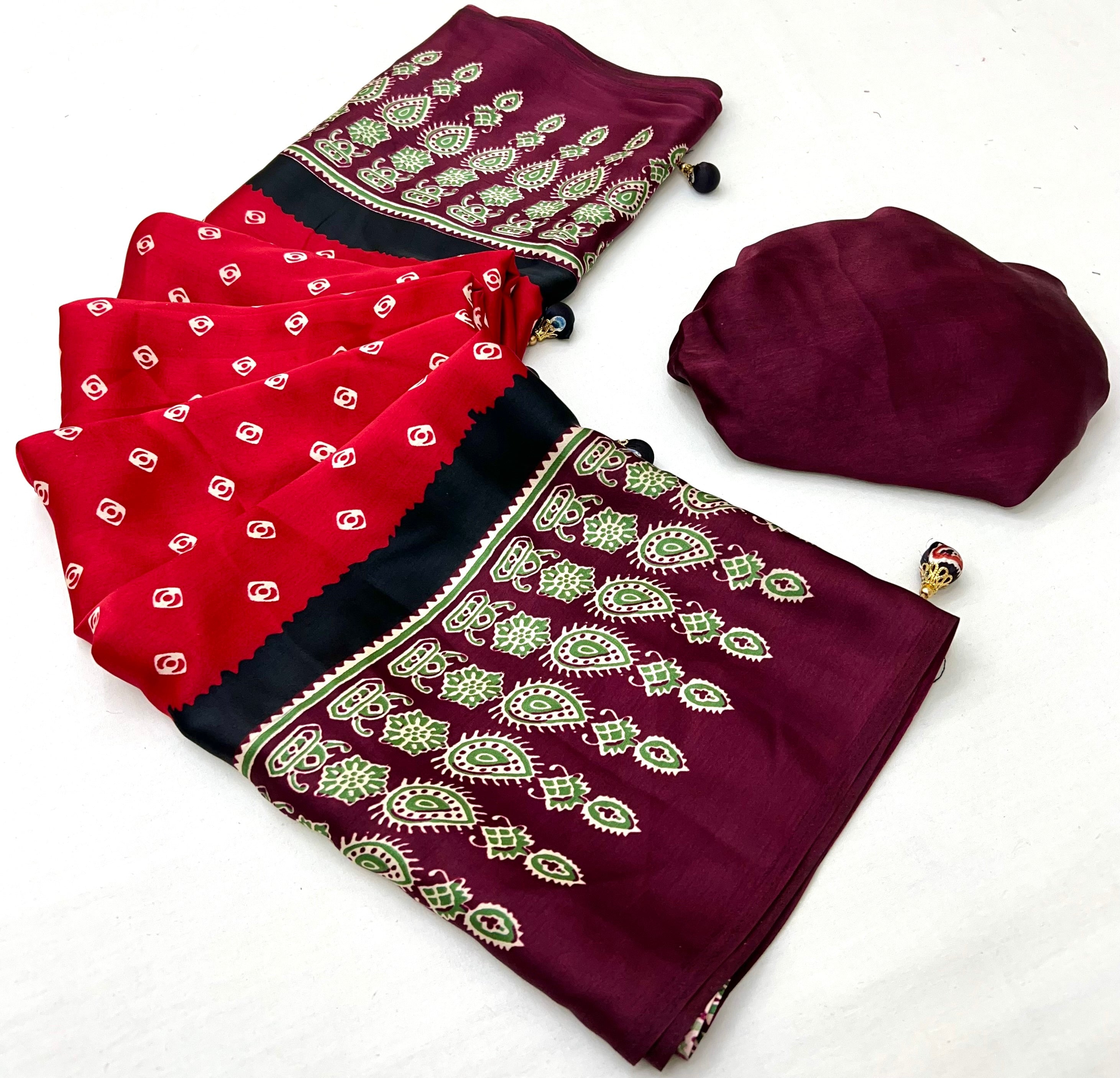 Samyra Lightweight Semi Modal Saree for Festive Occasions ClothsVilla
