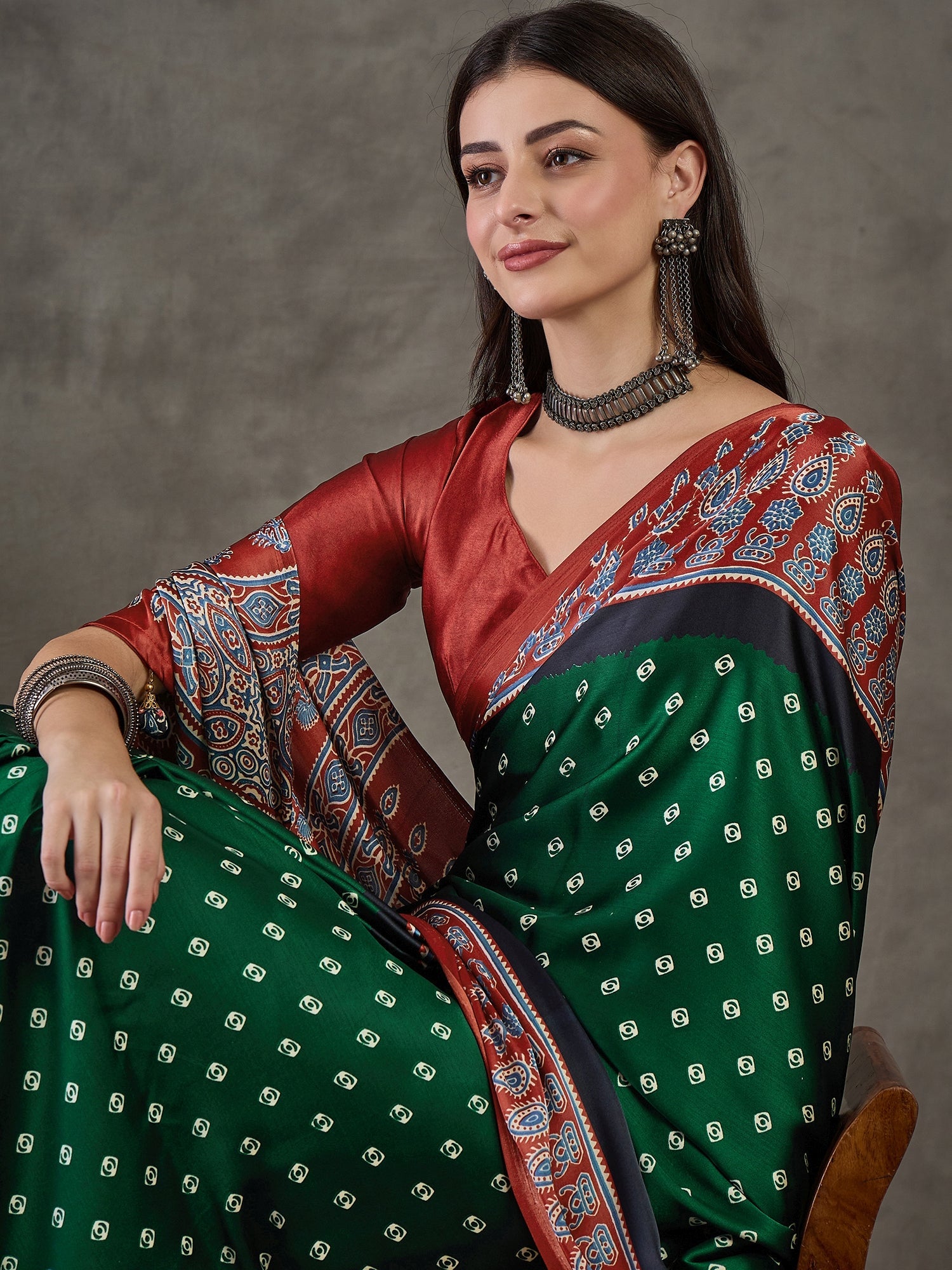 Samyra Lightweight Semi Modal Saree for Festive Occasions ClothsVilla
