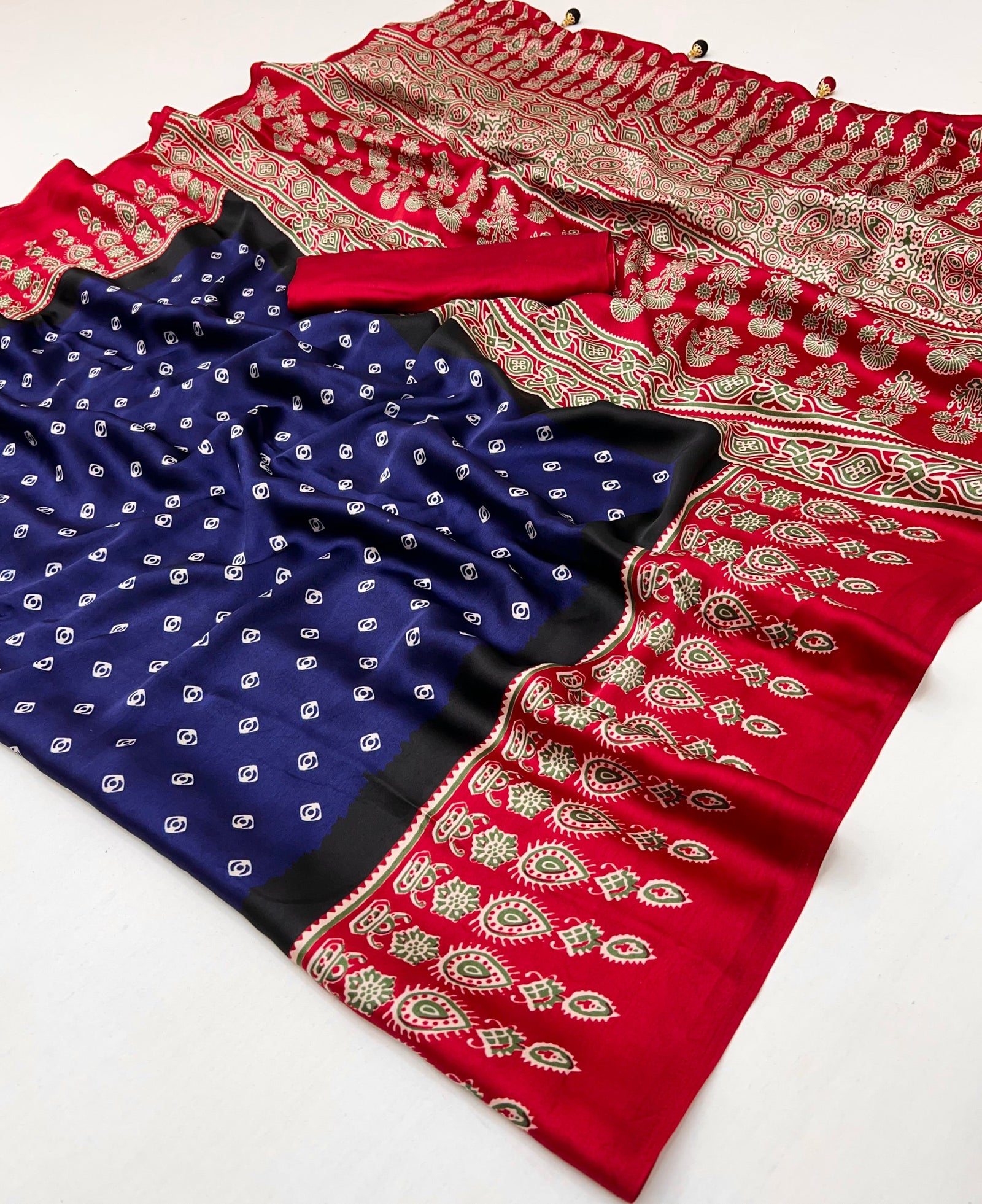 Samyra Lightweight Semi Modal Saree for Festive Occasions ClothsVilla