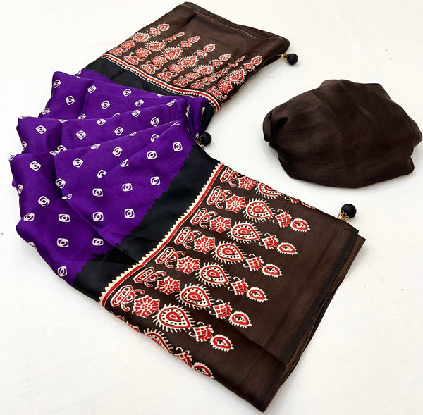 Samyra Lightweight Semi Modal Saree for Festive Occasions ClothsVilla