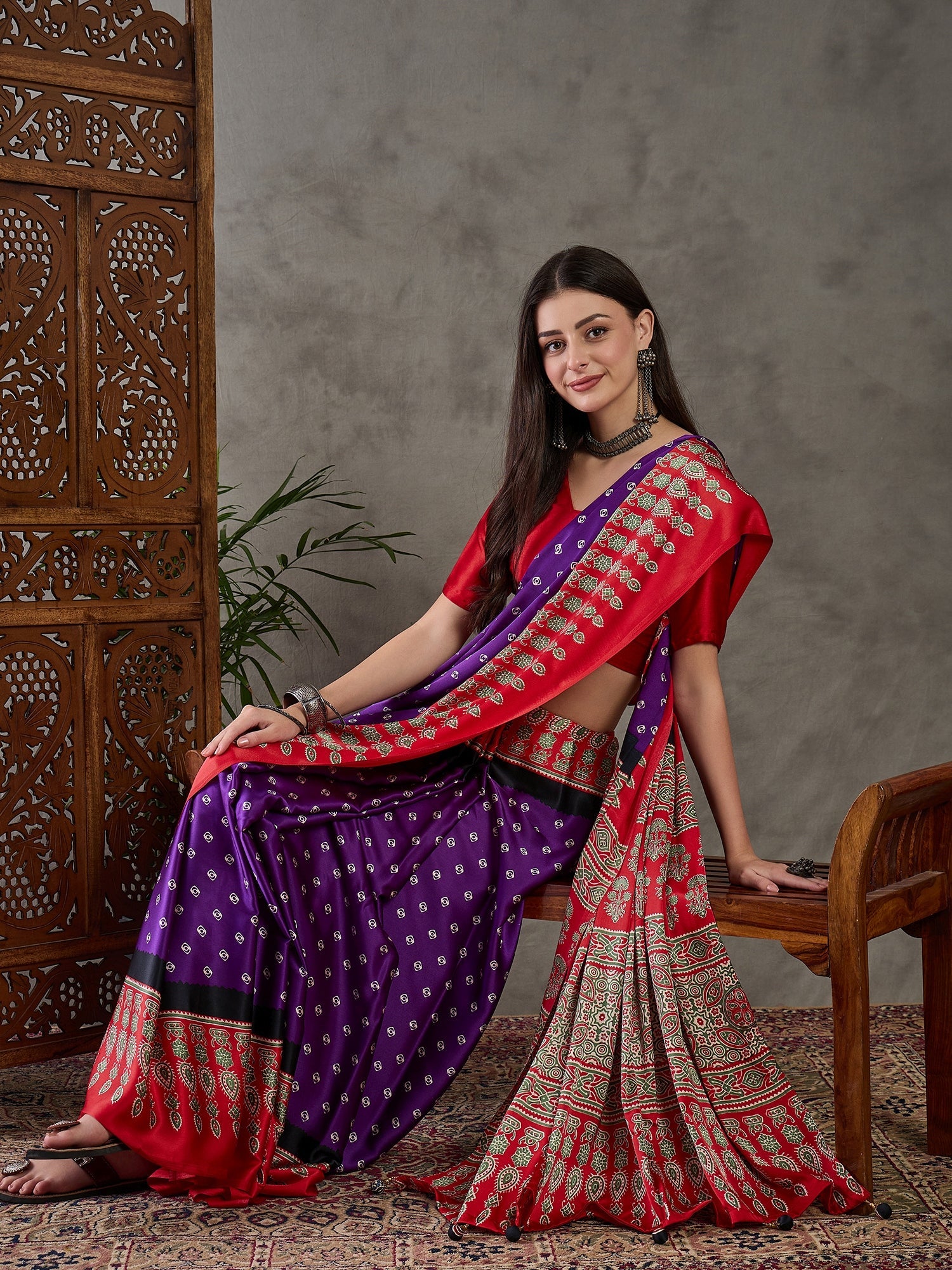 Samyra Lightweight Semi Modal Saree for Festive Occasions ClothsVilla