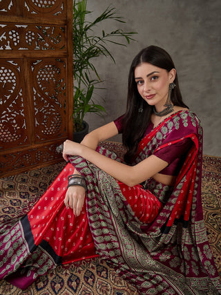 Samyra Lightweight Semi Modal Saree for Festive Occasions ClothsVilla