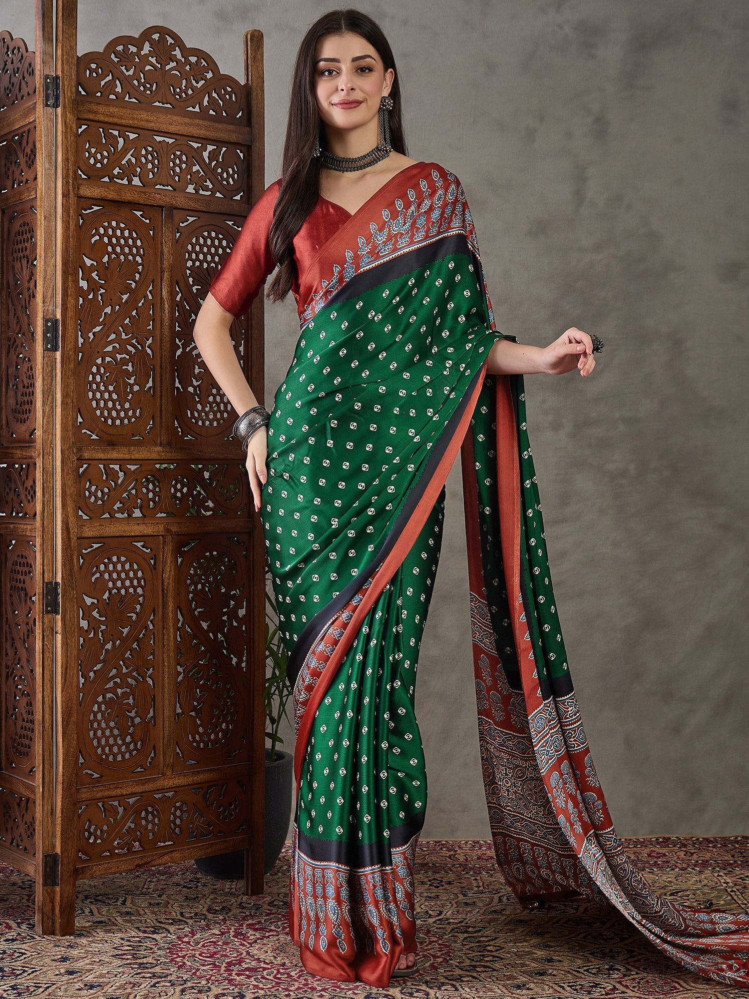 Samyra Lightweight Semi Modal Saree for Festive Occasions ClothsVilla