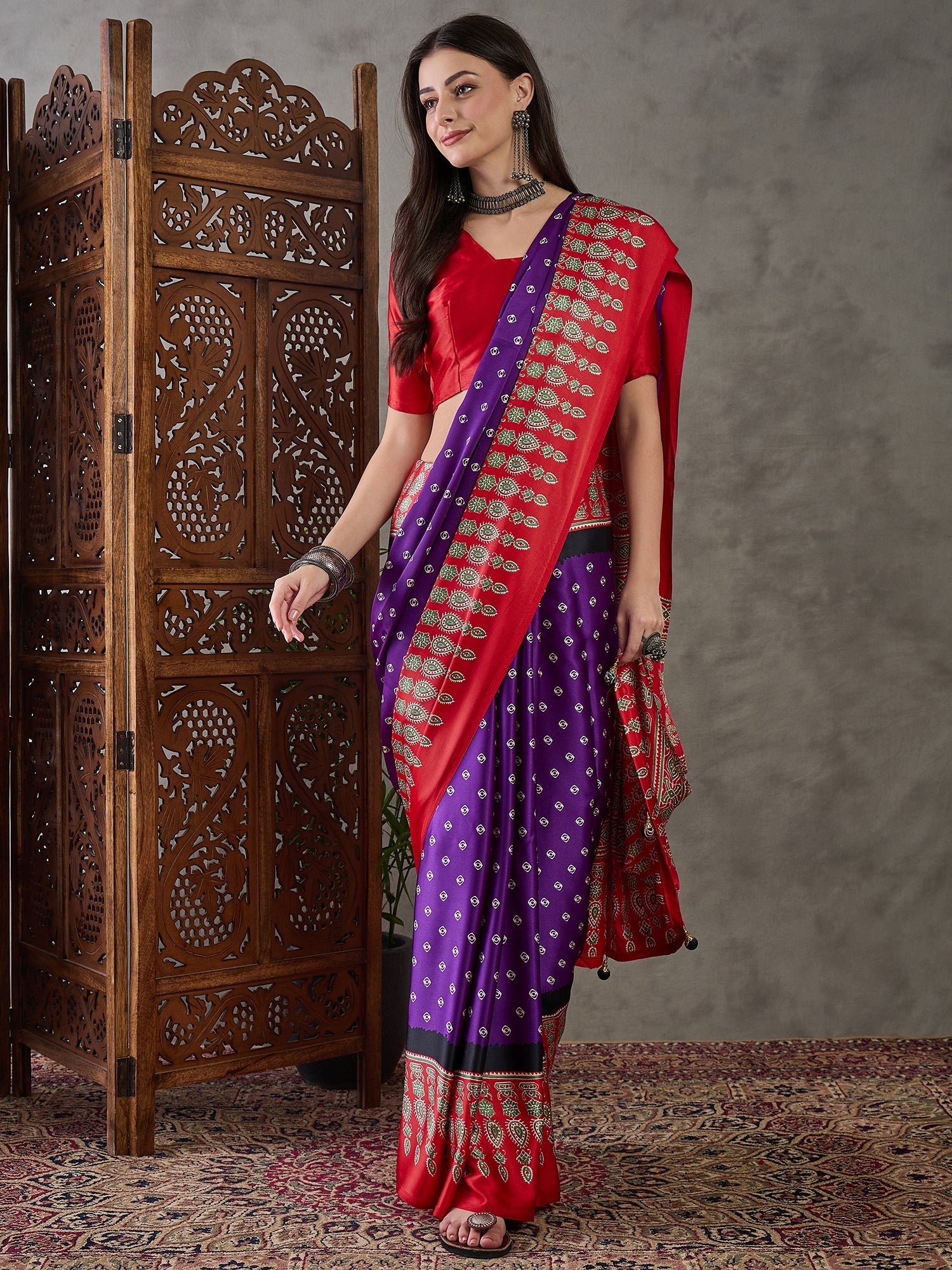 Samyra Lightweight Semi Modal Saree for Festive Occasions ClothsVilla