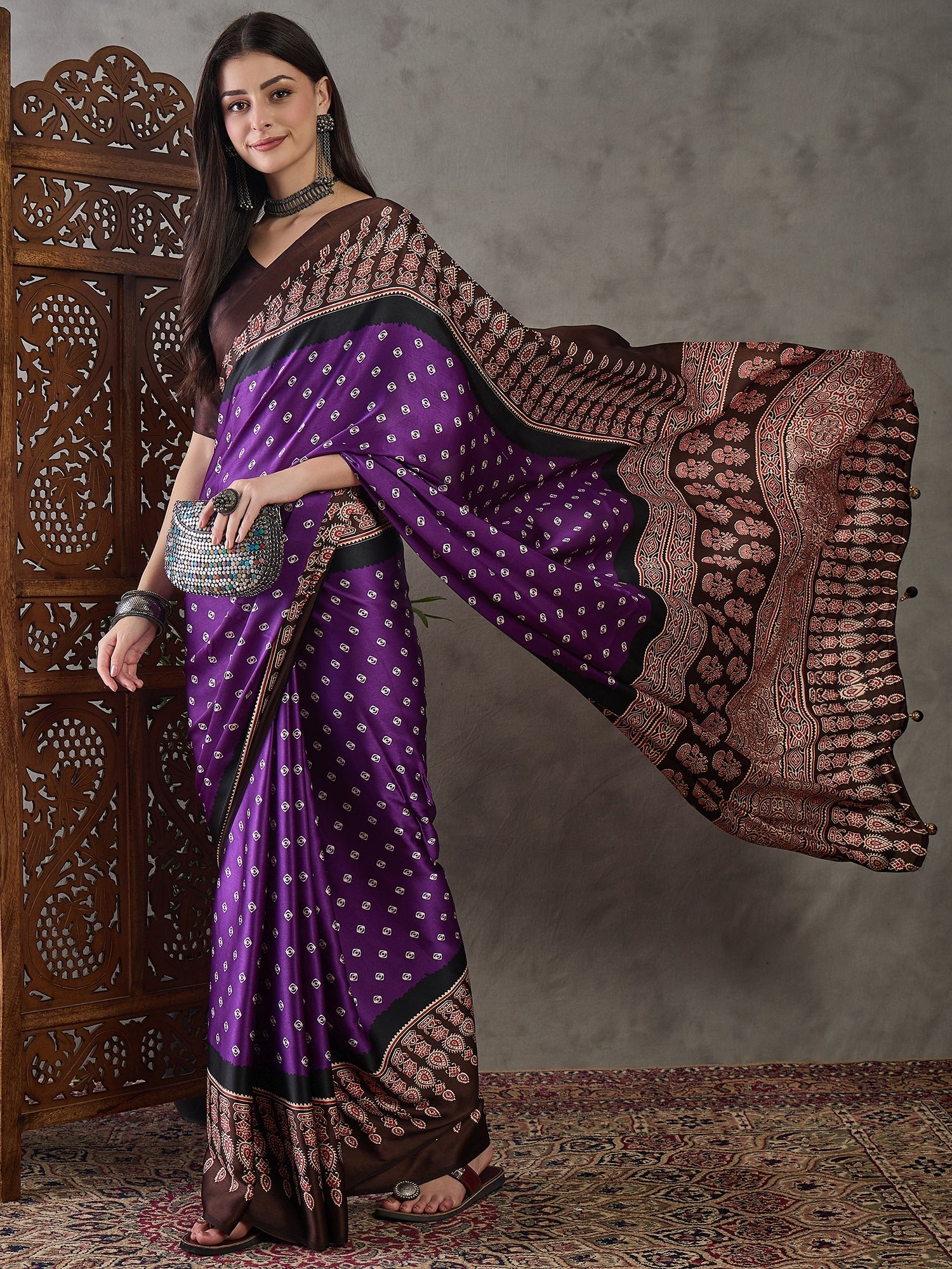 Samyra Lightweight Semi Modal Saree for Festive Occasions ClothsVilla